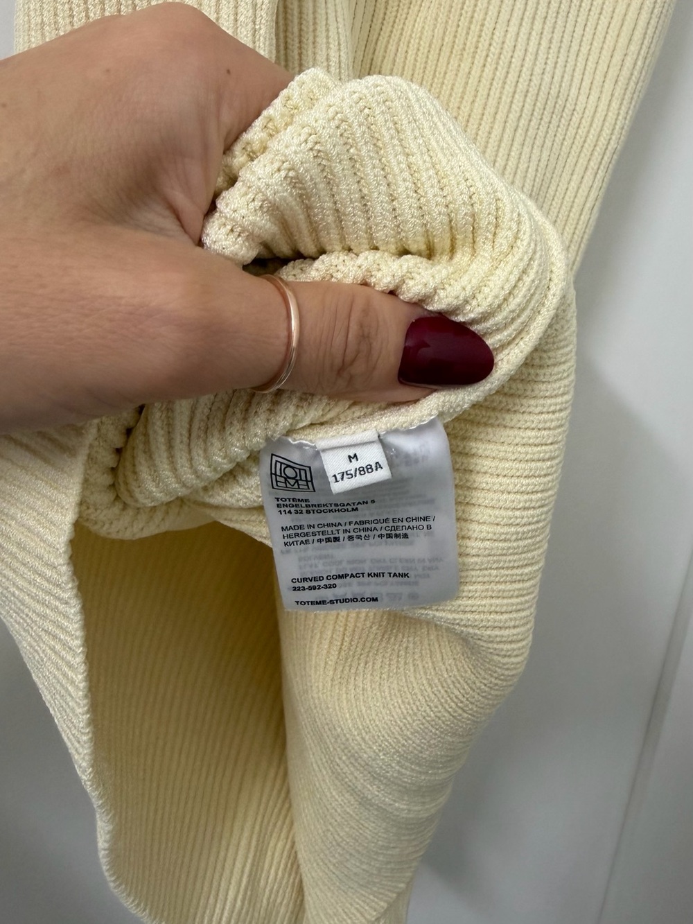 TOTEME Ribbed-Knit Tank - Picture 7 of 7